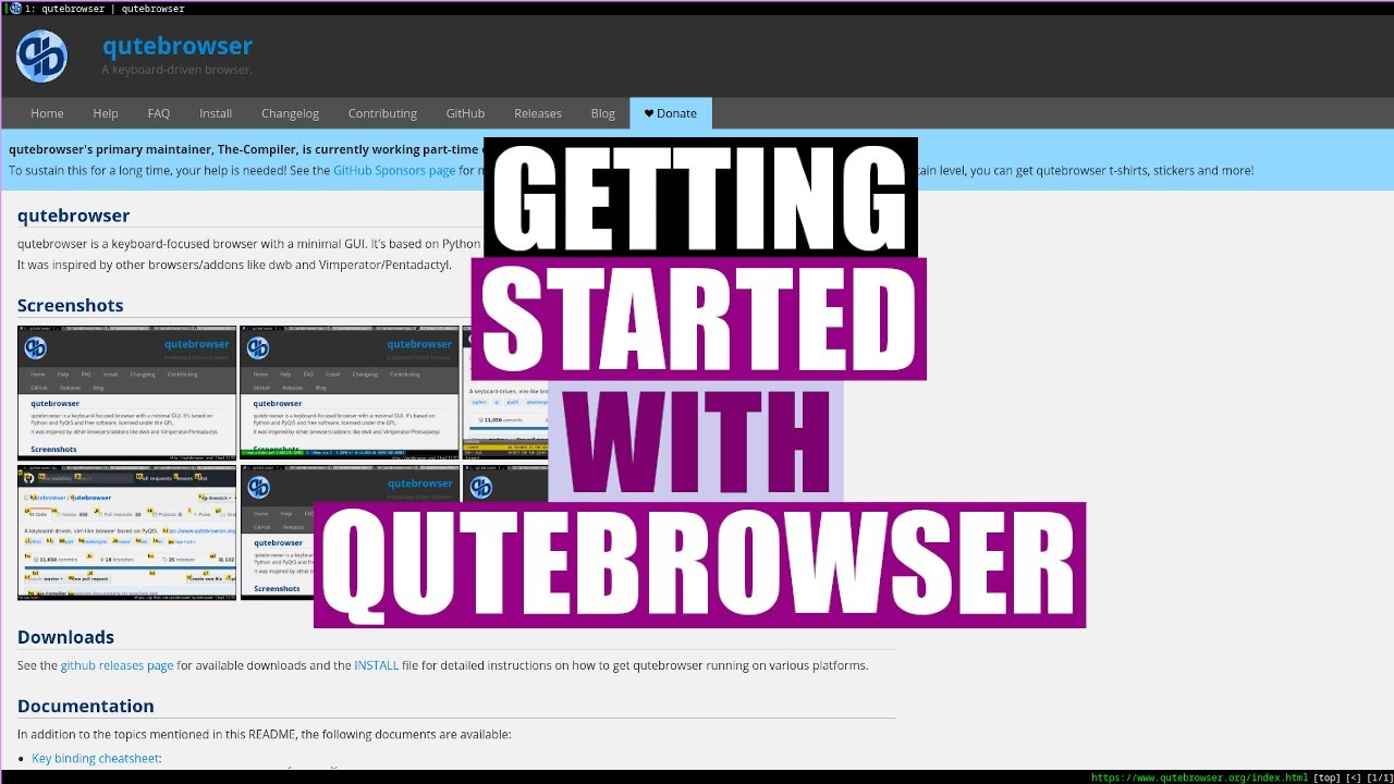 Getting Started With Qutebrowser