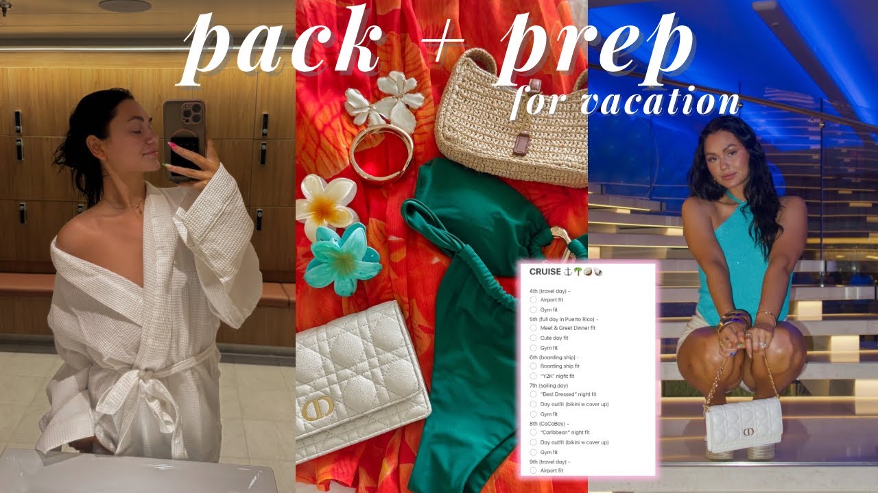 PACK & PREP WITH ME FOR VACATION | HOW I PACK, SELF CARE ROUTINE, SHOPPING HAUL