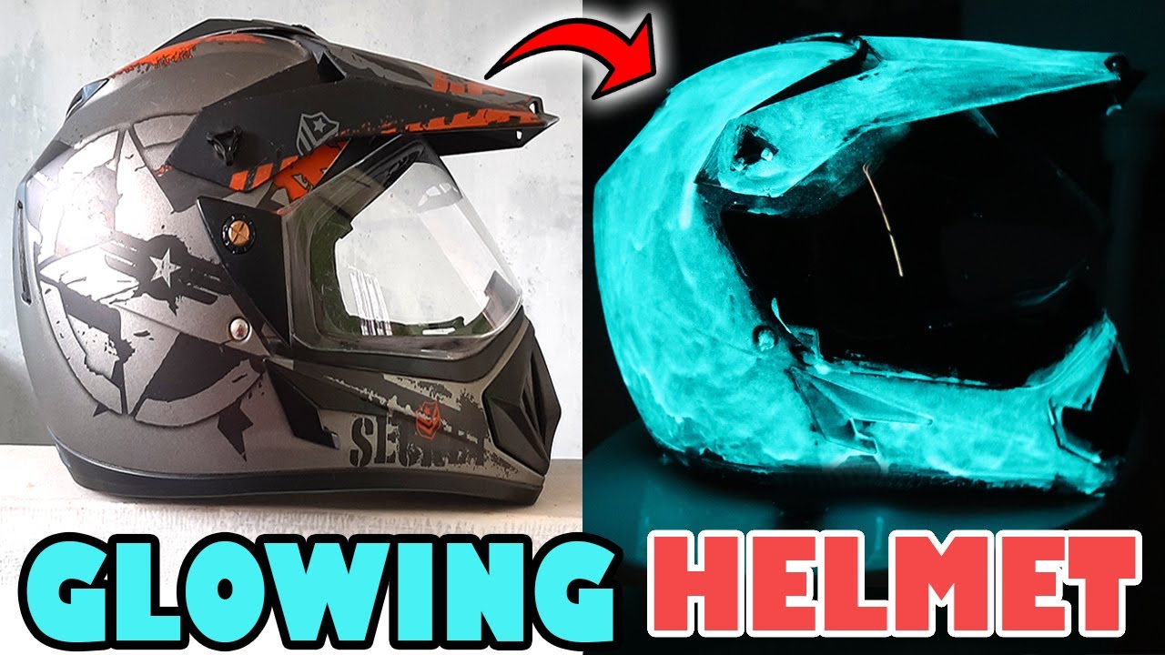 Glow in the Dark Any Helmet at Home