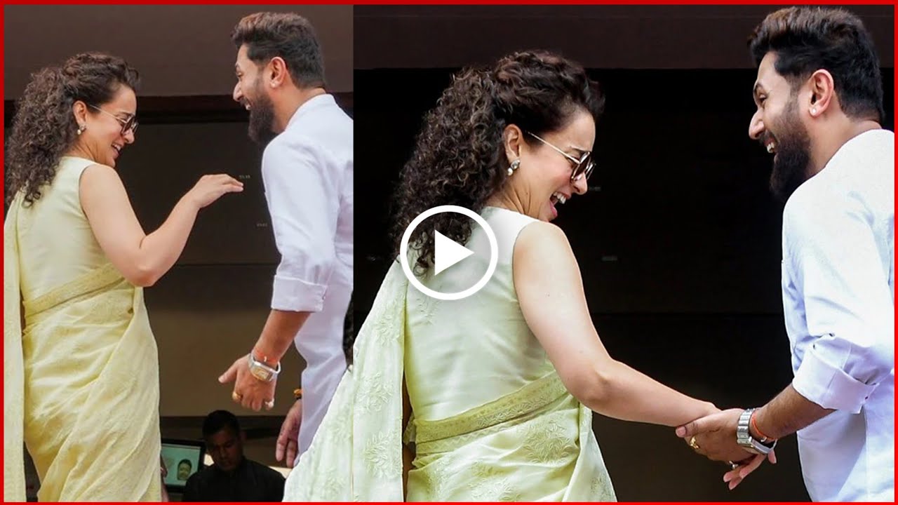 Kangana Ranaut And Chirag Paswan Meet & Hug At Parliament Complex