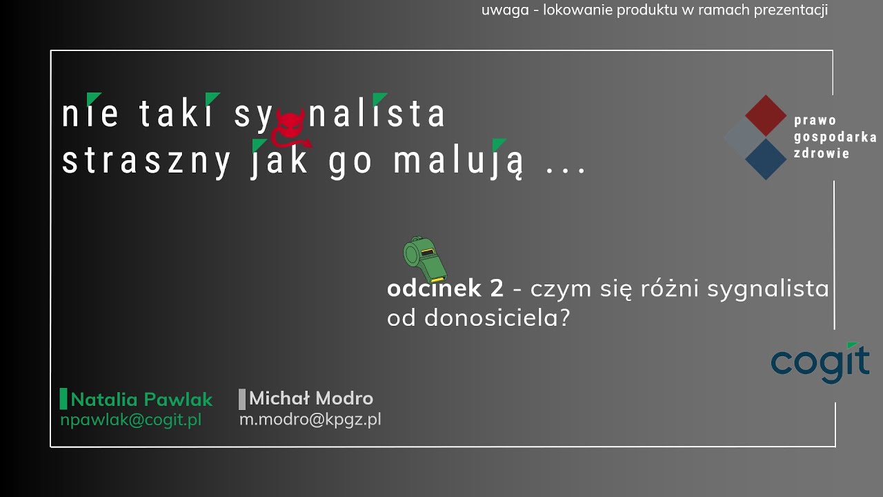 Czym się r&oacute;żni sygnalista od donosiciela?
