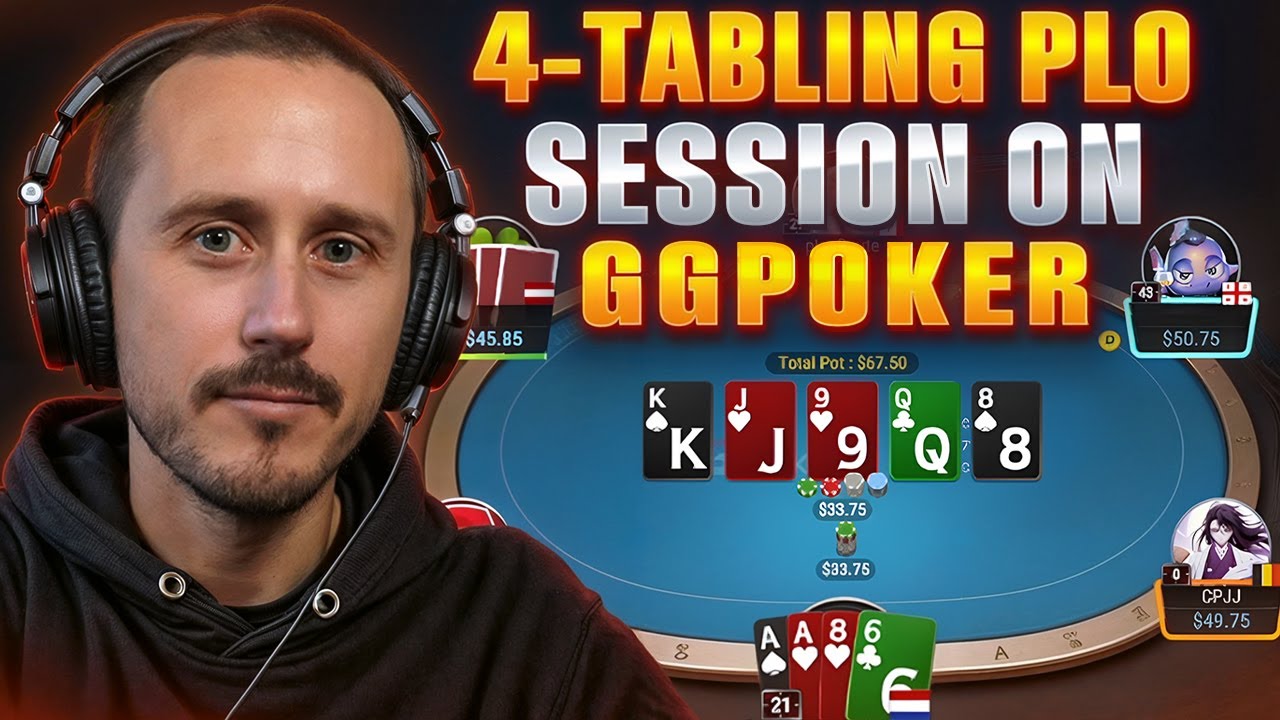 4-Tabling PLO Session on GGPoker #poker