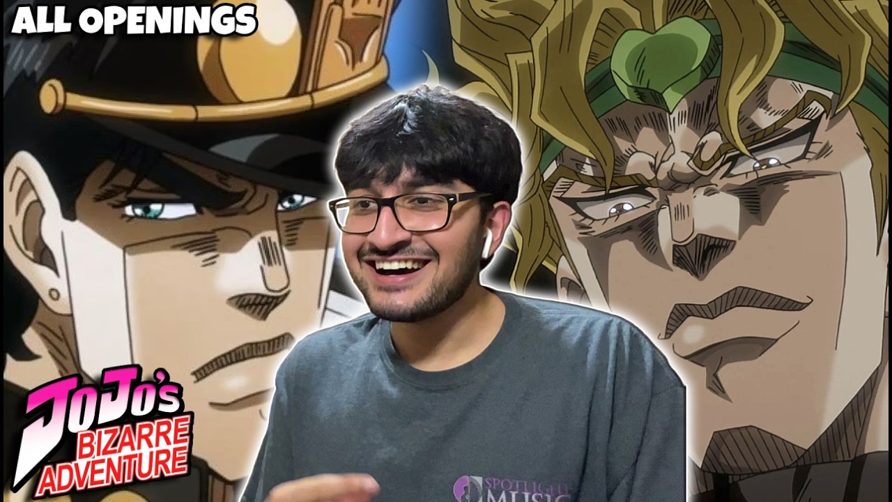 These MIGHT be the BEST OPENINGS! | FIRST TIME REACTING to ALL of JOJO's BIZARRE ADVENTURE Openings!