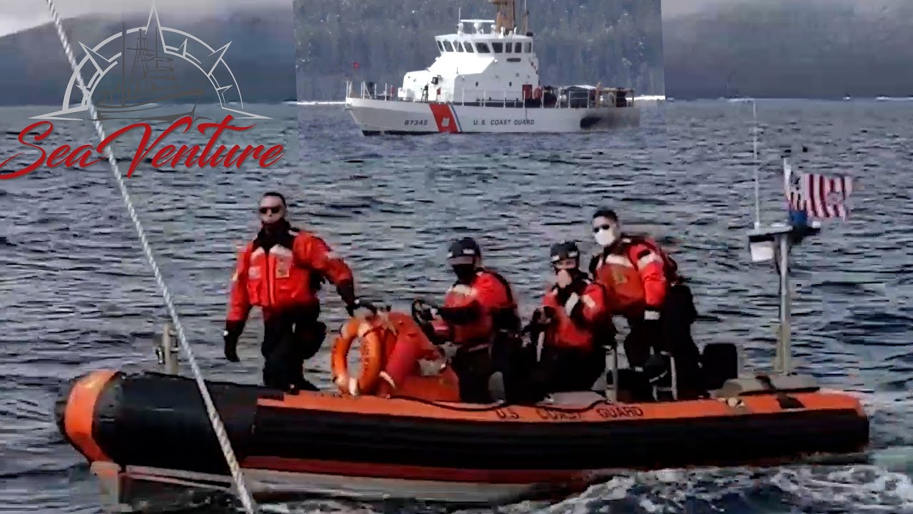 Boarded by the Coast Guard. Winter Cruising in Alaska aboard our home and trawler, Sea Venture EP 88