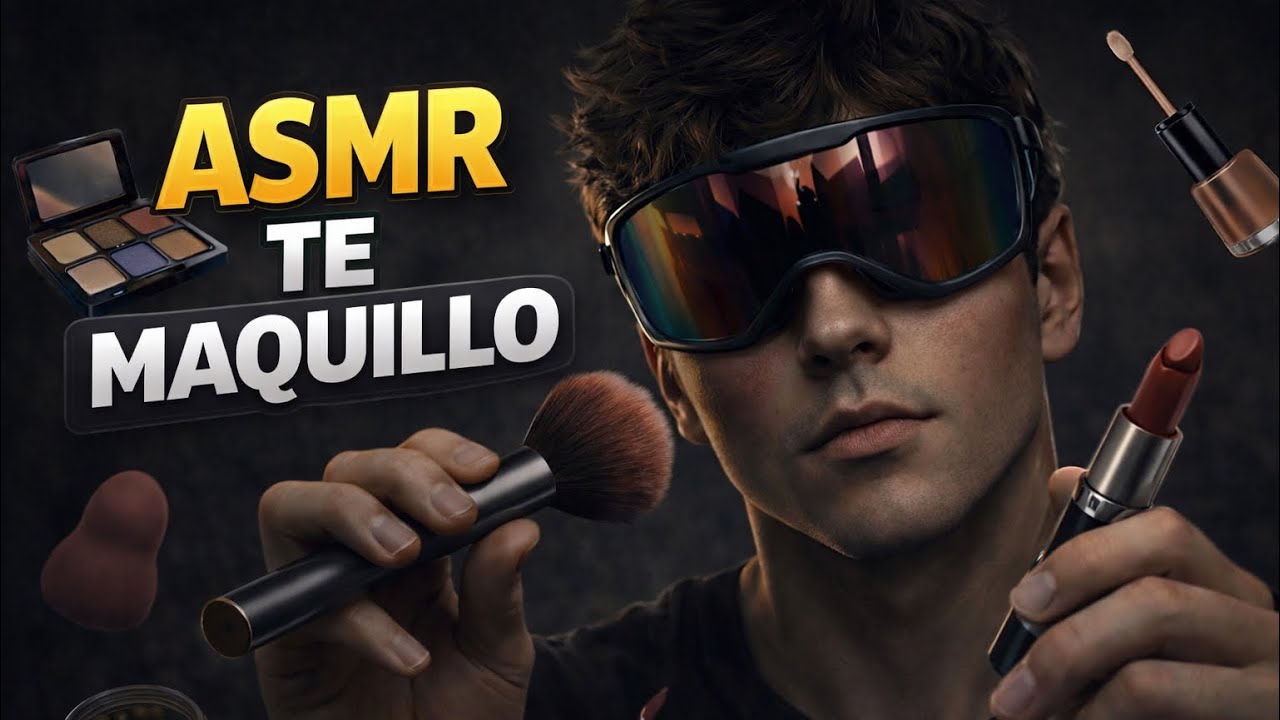 ASMR Te maquillo en 7 minutos hasta que te duermas / Dav Asmr