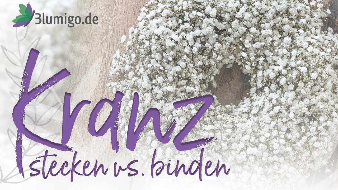 Floristik Wissen Teil 1 Kranz stecken oder binden