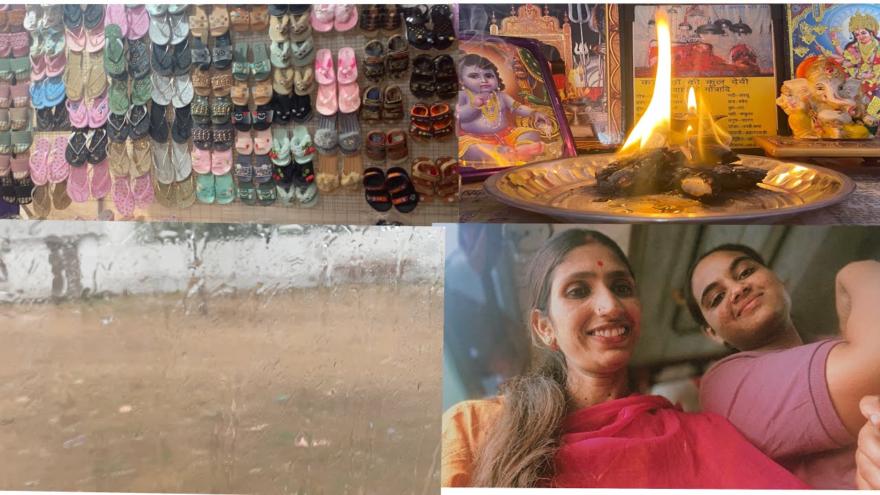 Vlog “35 baarish ke कारण घर आना हुआ  मुश्क़िल🛍️mumma सामान को  dakh हुए bhuat   jayada ग़ुस्सा ❤️