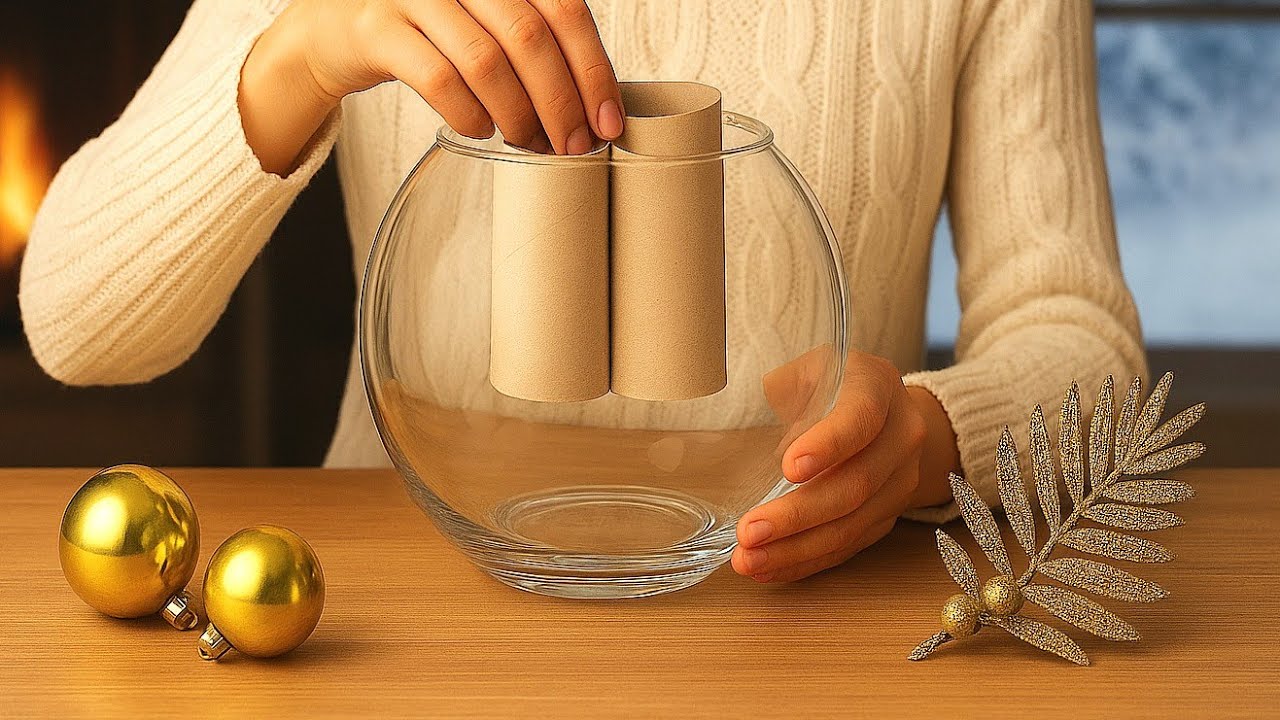 SO BEAUTIFUL! 😍 A FAIRY-TALE DIY Christmas Angel Made with a GLASS BOWL and TOILET PAPER!