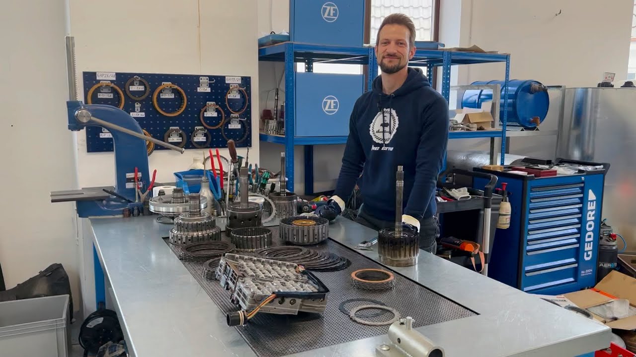 Das abgerauchte 6HP28-Getriebe aus dem „billigsten AUDI RS6“ von @Maeximiliano 🔥