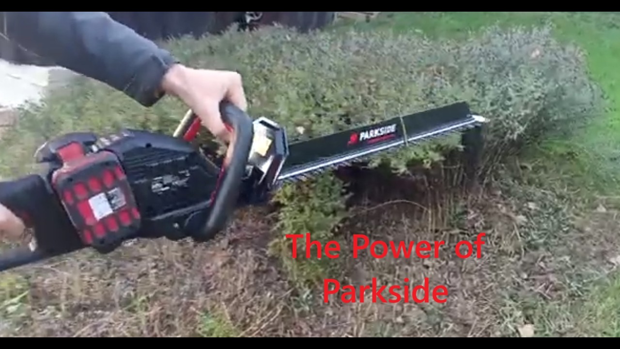 The power of Parkside Cordless 40V  580 mm battery Hedge trimmer 