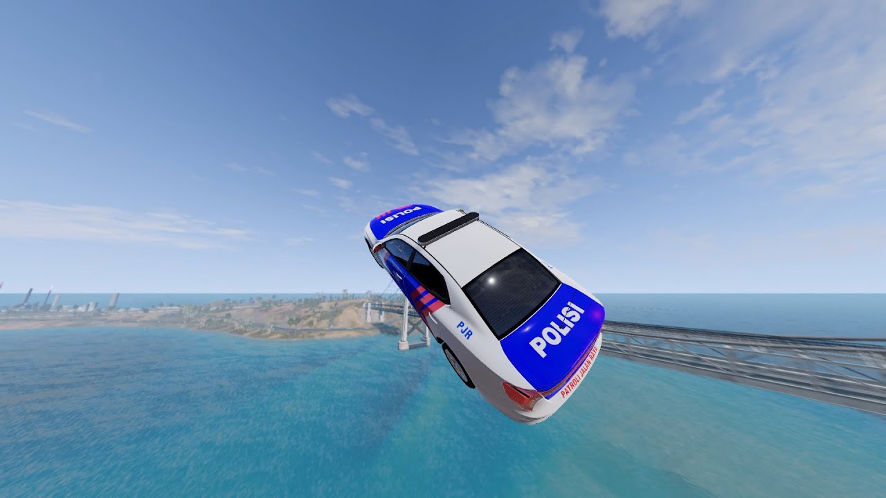 Instant acceleration of a car to 500 mph | BeamNG Drive