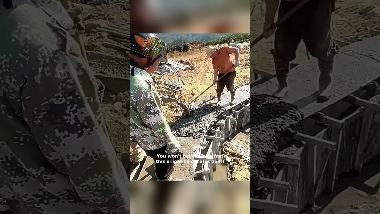 Building an Irrigation Canal  Watch the Amazing Process!