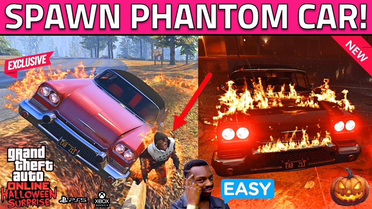 How To Get Phantom Car Spawn FAST in GTA 5 Online Halloween Update Christine Ghost Phantom Car Event