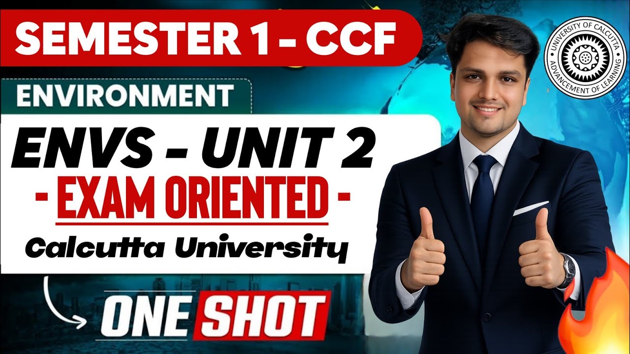 Unit -2 | Envs One shot | Ba/Bsc/Bcom Sem-1 CCF| Calcutta University 