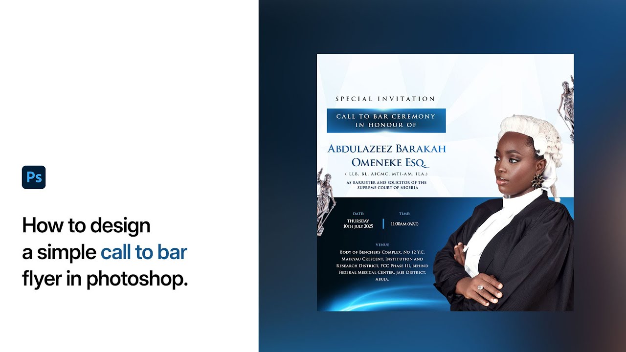 How to Design a Call to Bar Flyer in Photoshop | Step by Step Tutorial