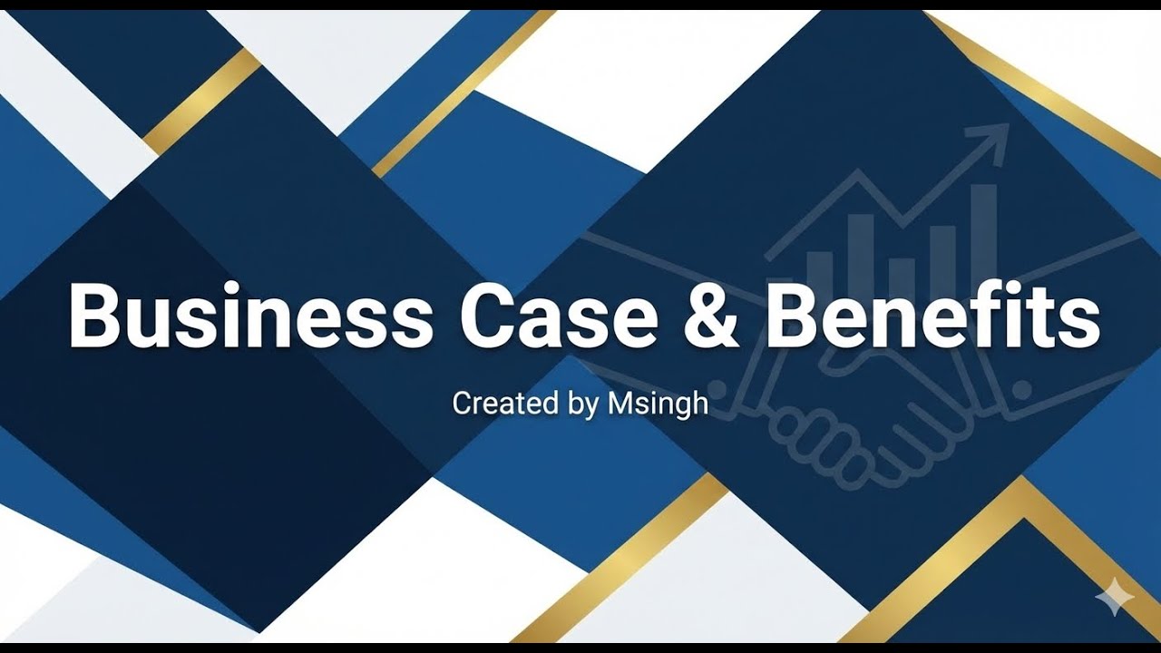 PMP Business Case & Benefits