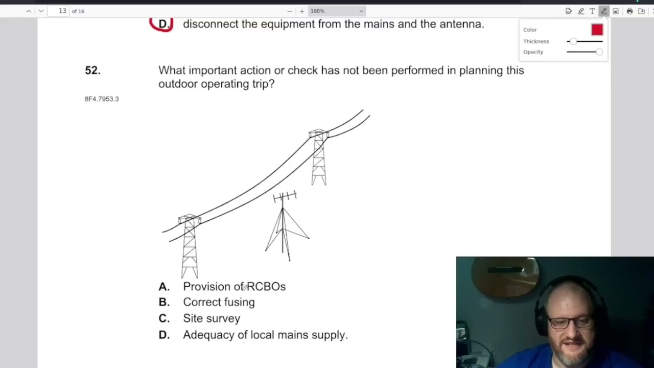 UK Amateur Radio Full Licence Mock 1 RSGB v1.6 Question 52