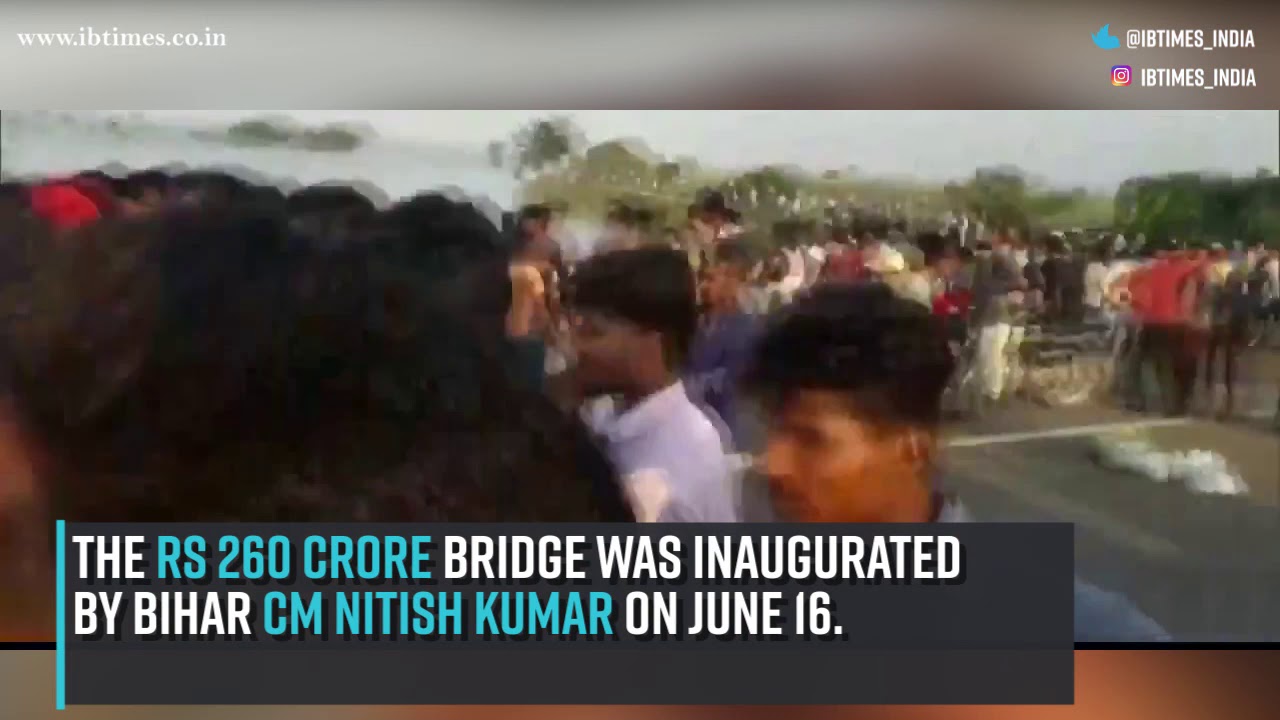 Portion of Sattarghat Bridge on Gandak River collapsed