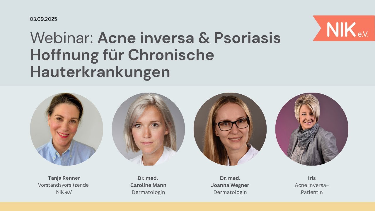 Acne inversa & Psoriasis Webinar: Innovative Therapien mit modernen Geräten