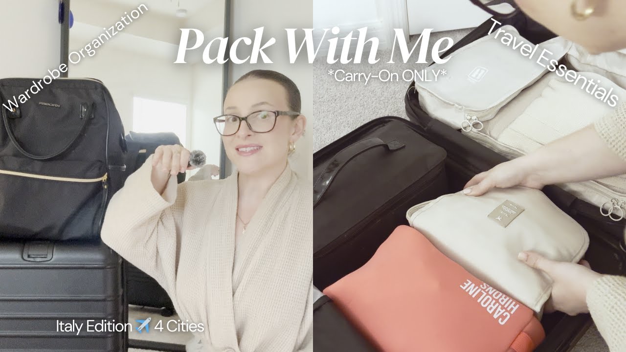 Pack With Me for 7 Days in Italy | *Carry-On ONLY*