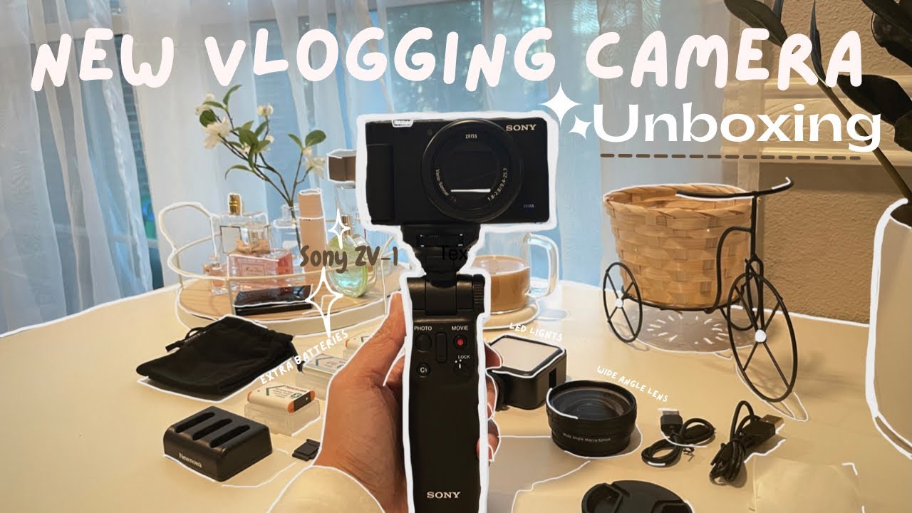 The best vlogging camera 📷 unboxing | vlogging kit and accessories| Sony ZV-1 |