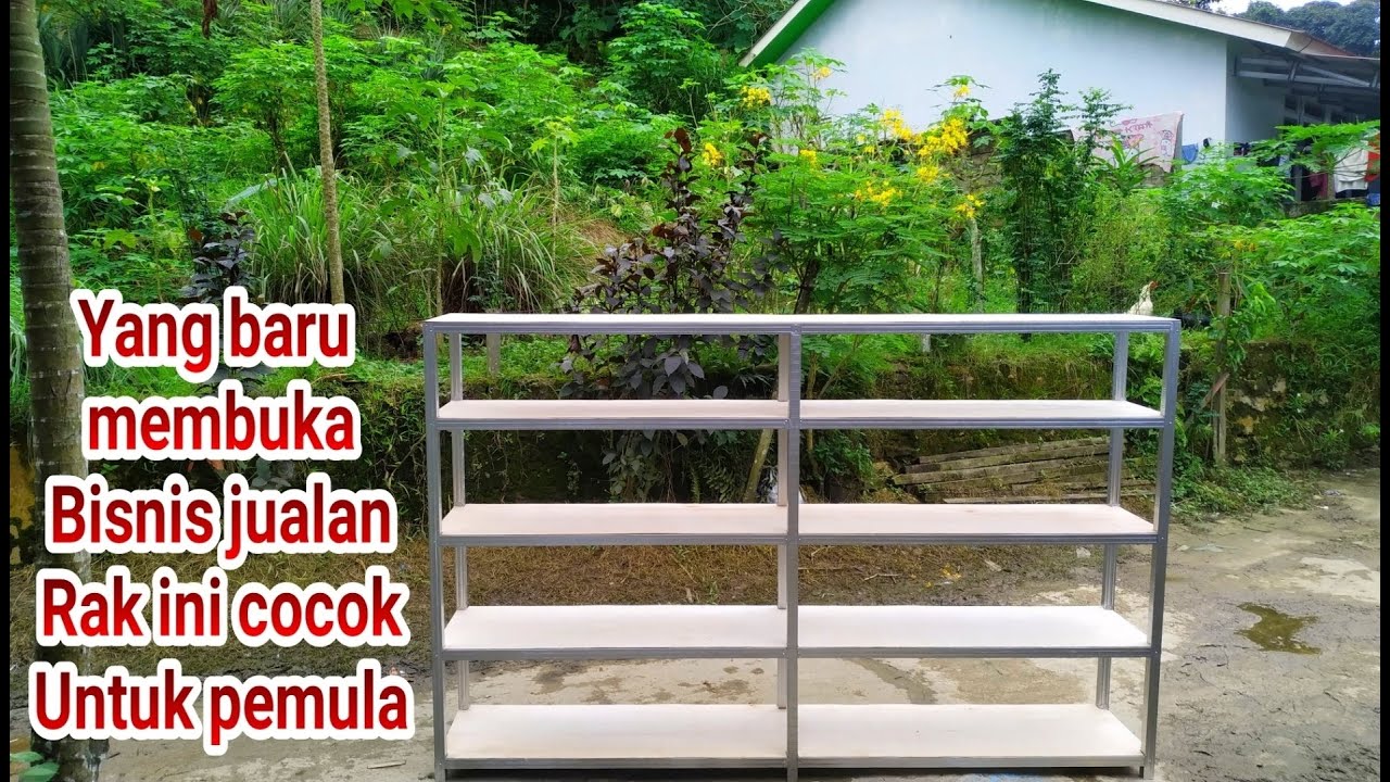 cara membuat rak toko 5 tingkat hollo baja ringan