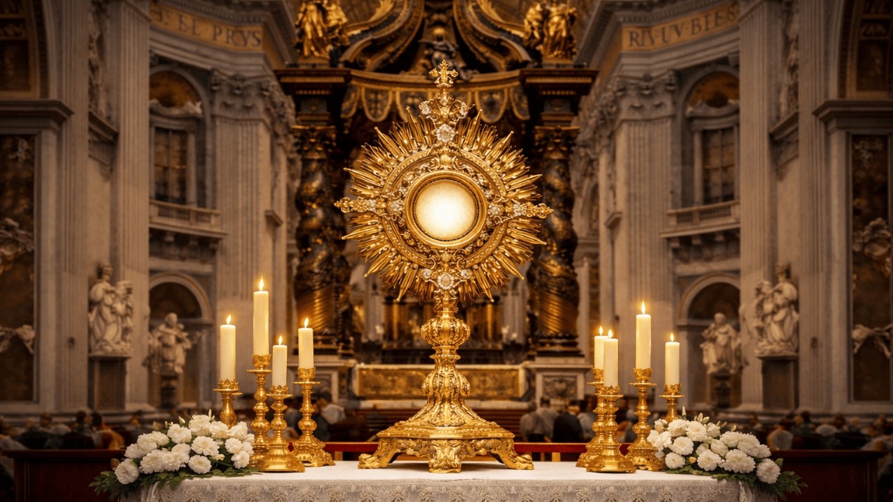Adoración al Santísimo desde la Basílica de San Pedro | Oración Profunda y Silencio Interior