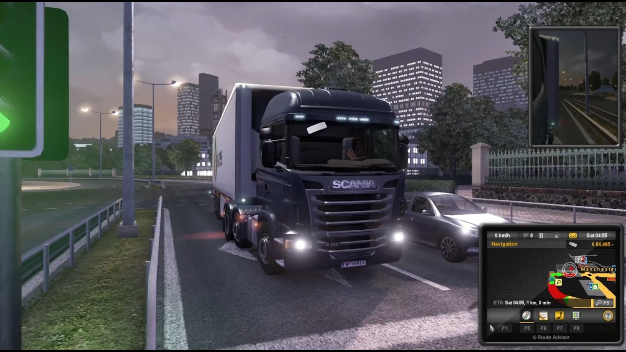 A Night-Drive In Manchester in Scania F360(Euro truck Simulator 2)