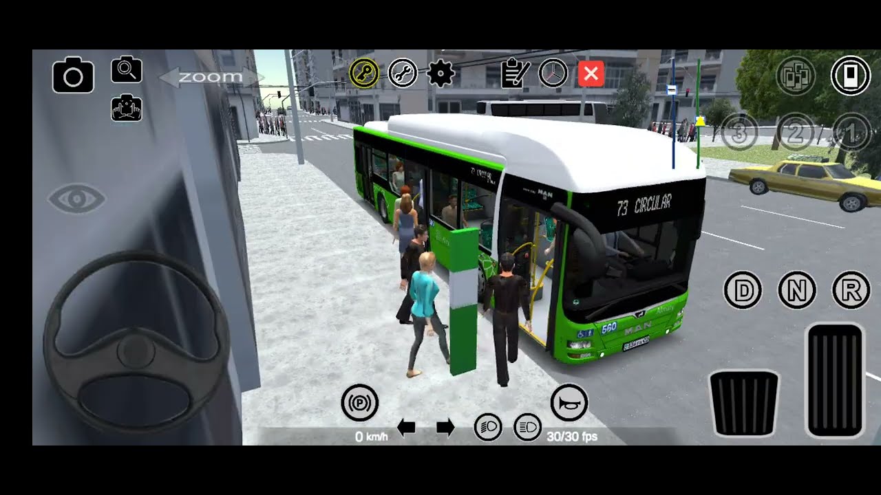 Proton bus simulator Ligne 73 Circulaire Man lion's Gnv bns MAP 
