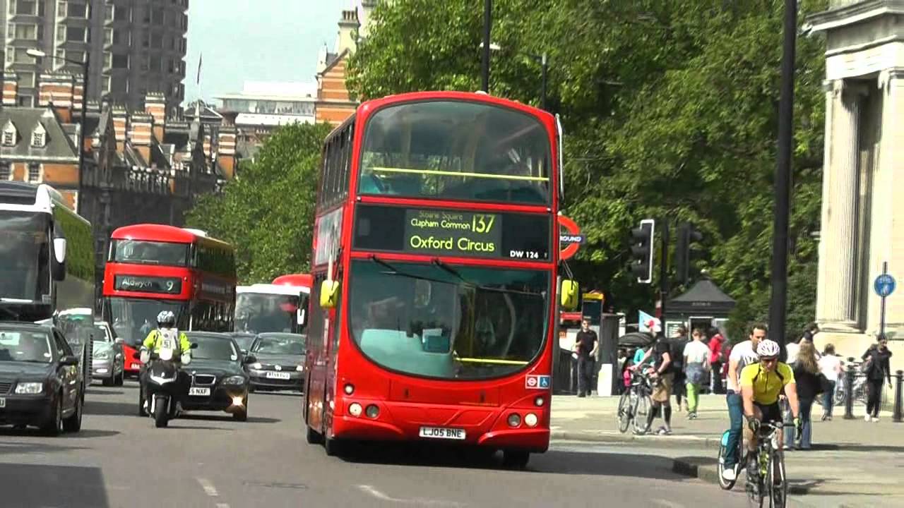Arriva London buses at Hyde Park corner 1st June 2014