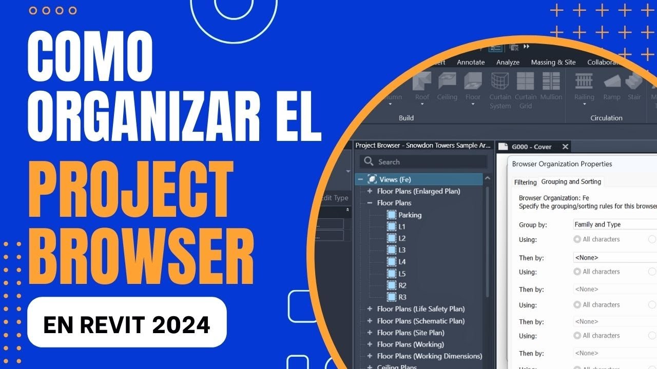 🔥¿ COMO ORGANIZAR EL PROJECT BROWSER EN #REVIT ?🔥