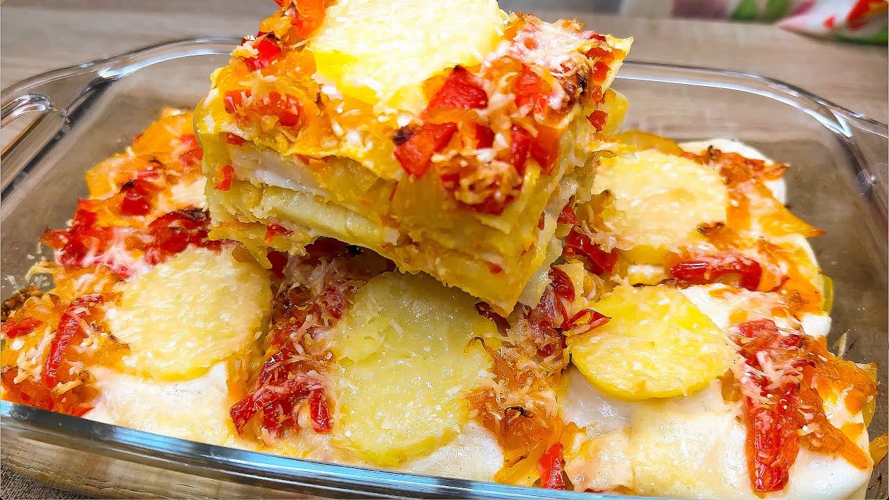 Самая вкусная картофельная лазанья! Вы будете готовить ее каждый день! Так легко приготовить дома!