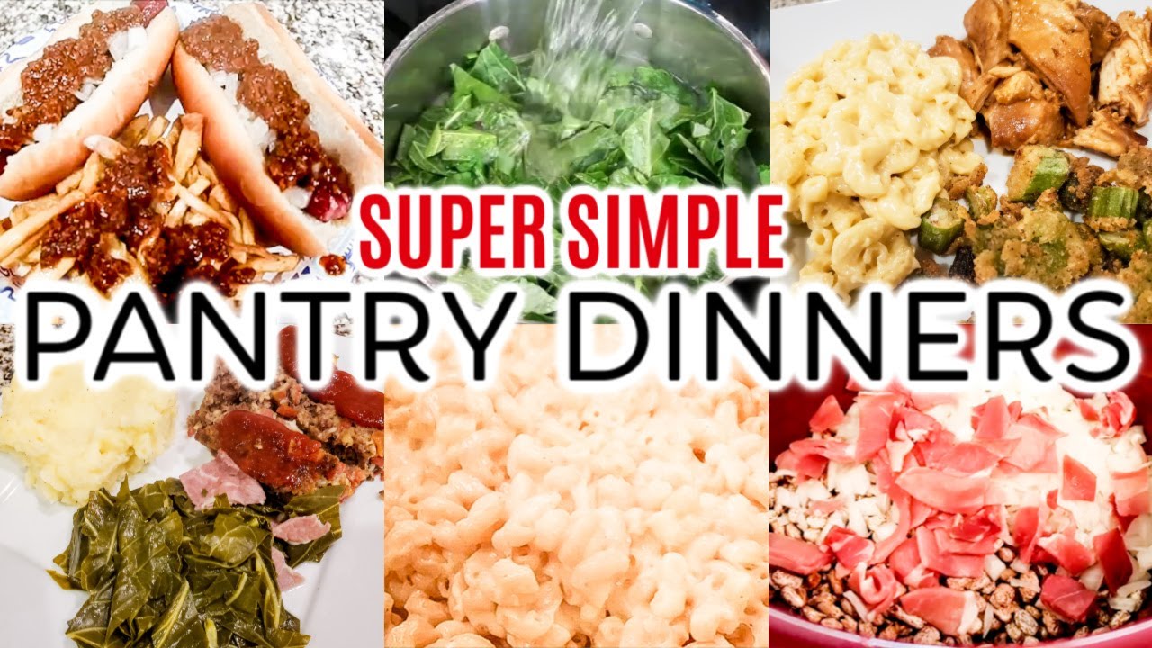 PANTRY DINNERS | CHEAP, BASIC, & DELICIOUS PANTRY MEALS | Cook Clean And Repeat