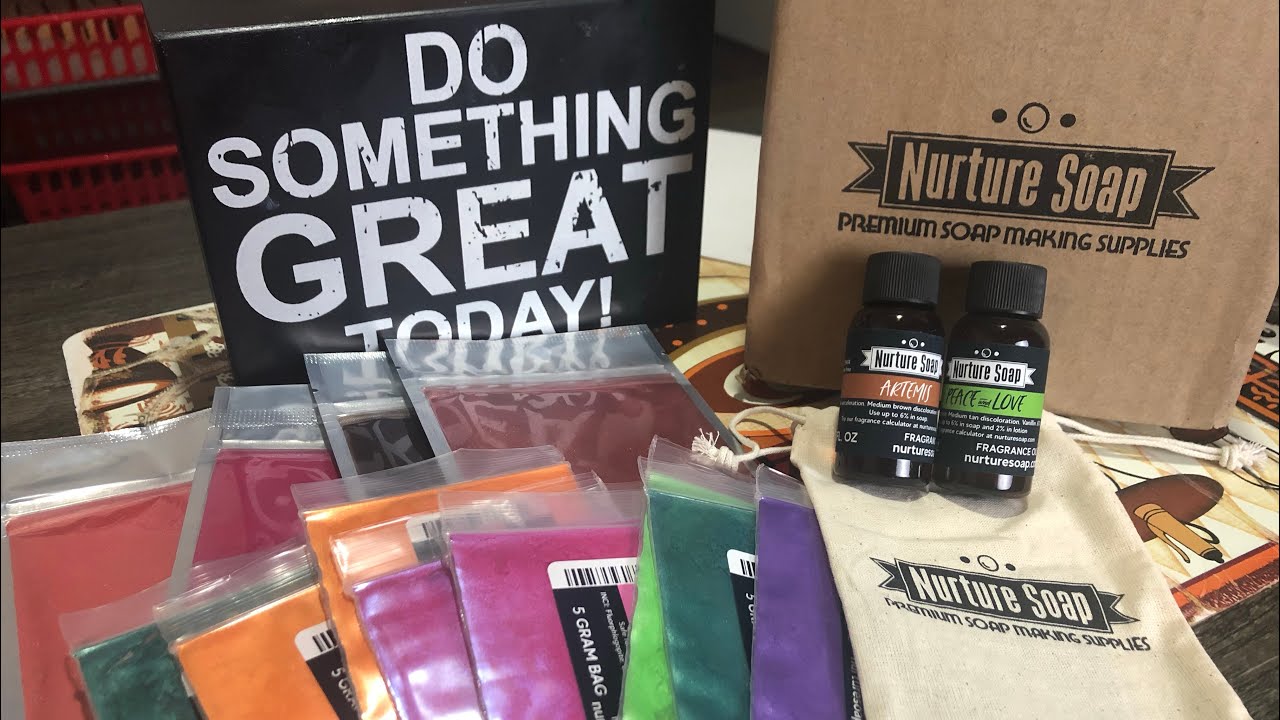 Quick Unboxing Nurture Soap Micas and Fragrances for Restocking