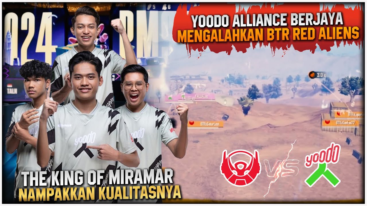 Malaysia Mengamuk🔥‼ The King Of Miramar Yoodo Alliance Tundukkan Red Aliens - PMSL Sea