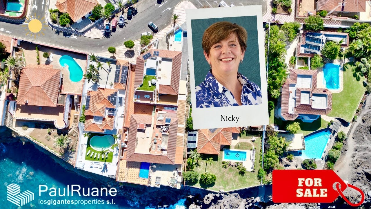 Luxury Front Line Villa for sale with Private Ocean Access – A Must-See! Playa de la Arena, Tenerife