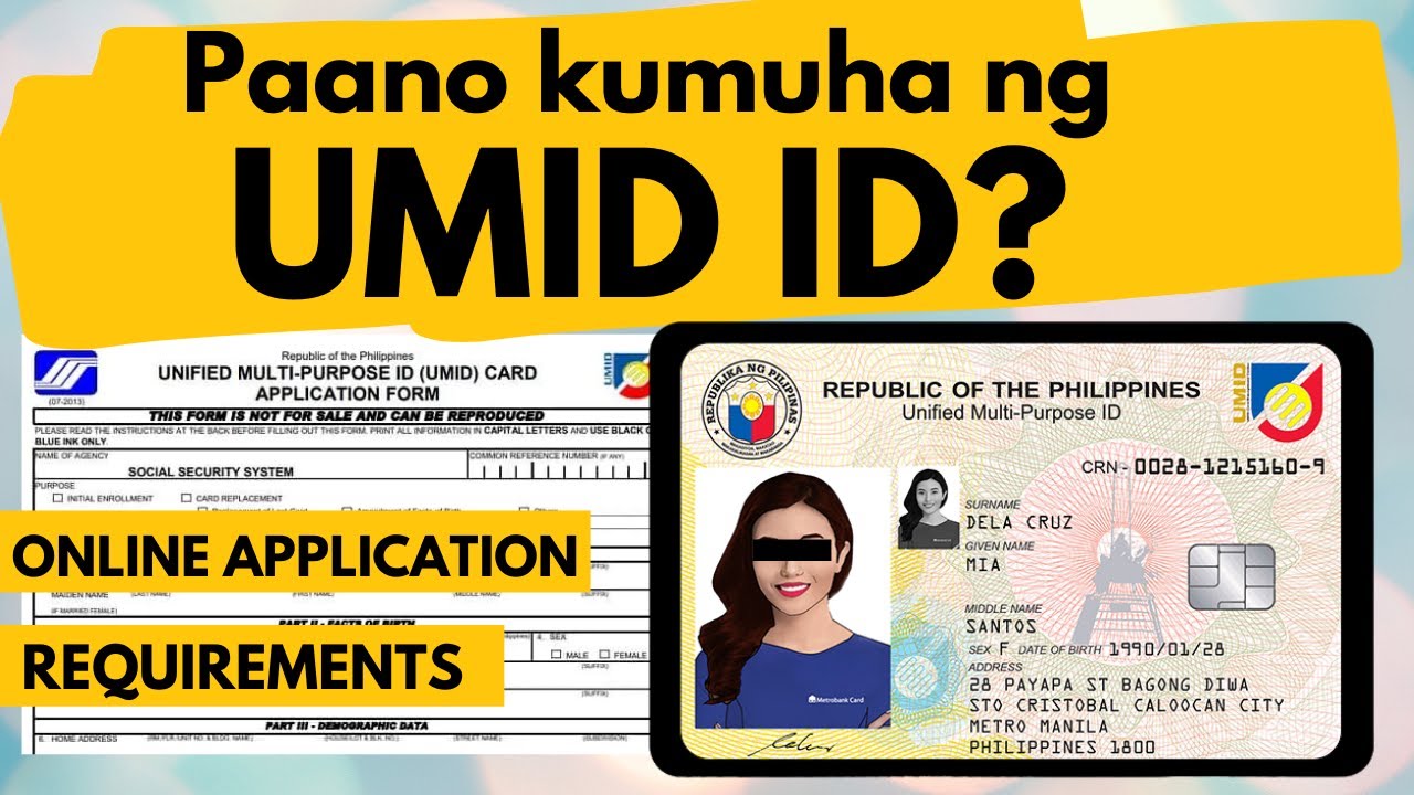 ☑️ UMID ID Online Registration, Application |  Paano kumuha ng SSS UMID ID, Requirements, Release