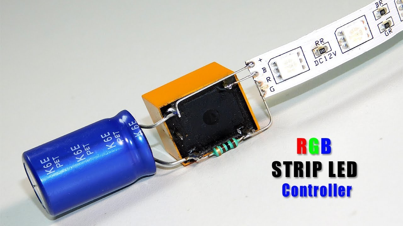 12v RGB Strip LED Controller Circuit | Make Very Simple