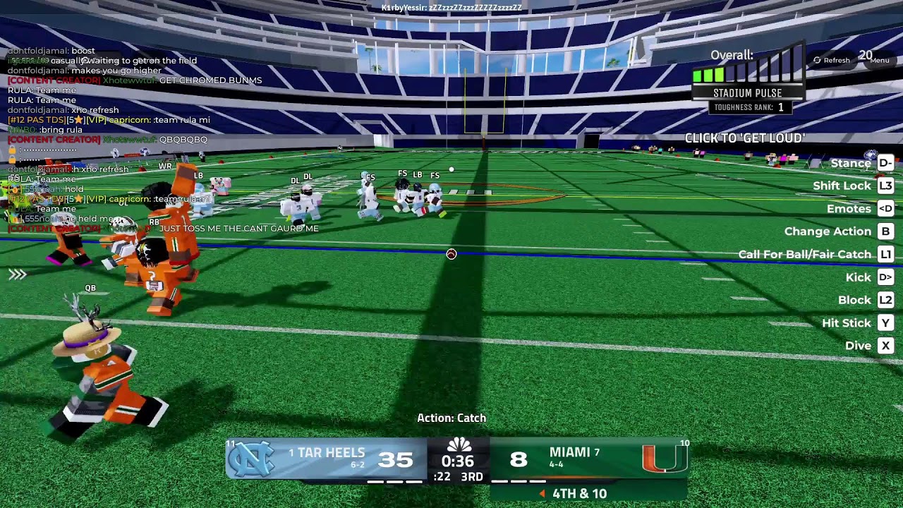 ACFL #1 North Carolina vs #7 Miami ACC Championship