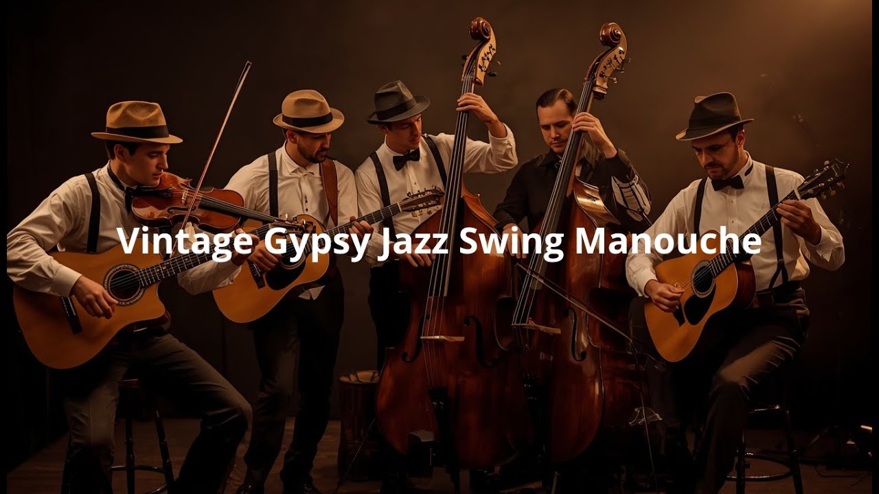Vintage Gypsy Jazz Swing Manouche 🎷 1930s Paris Café | Slow & Romantic Jazz