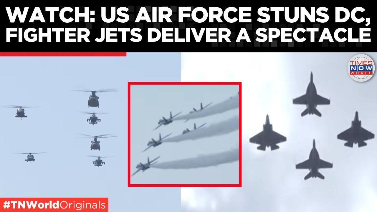 WATCH: America's Biggest Military Flyover Ever Shakes Washington DC
