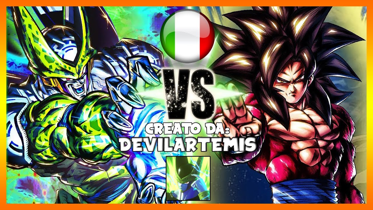 Perfect Cell Vs Budget Increase Goku Super Saiyan 4 | DEVILARTEMIS ITA