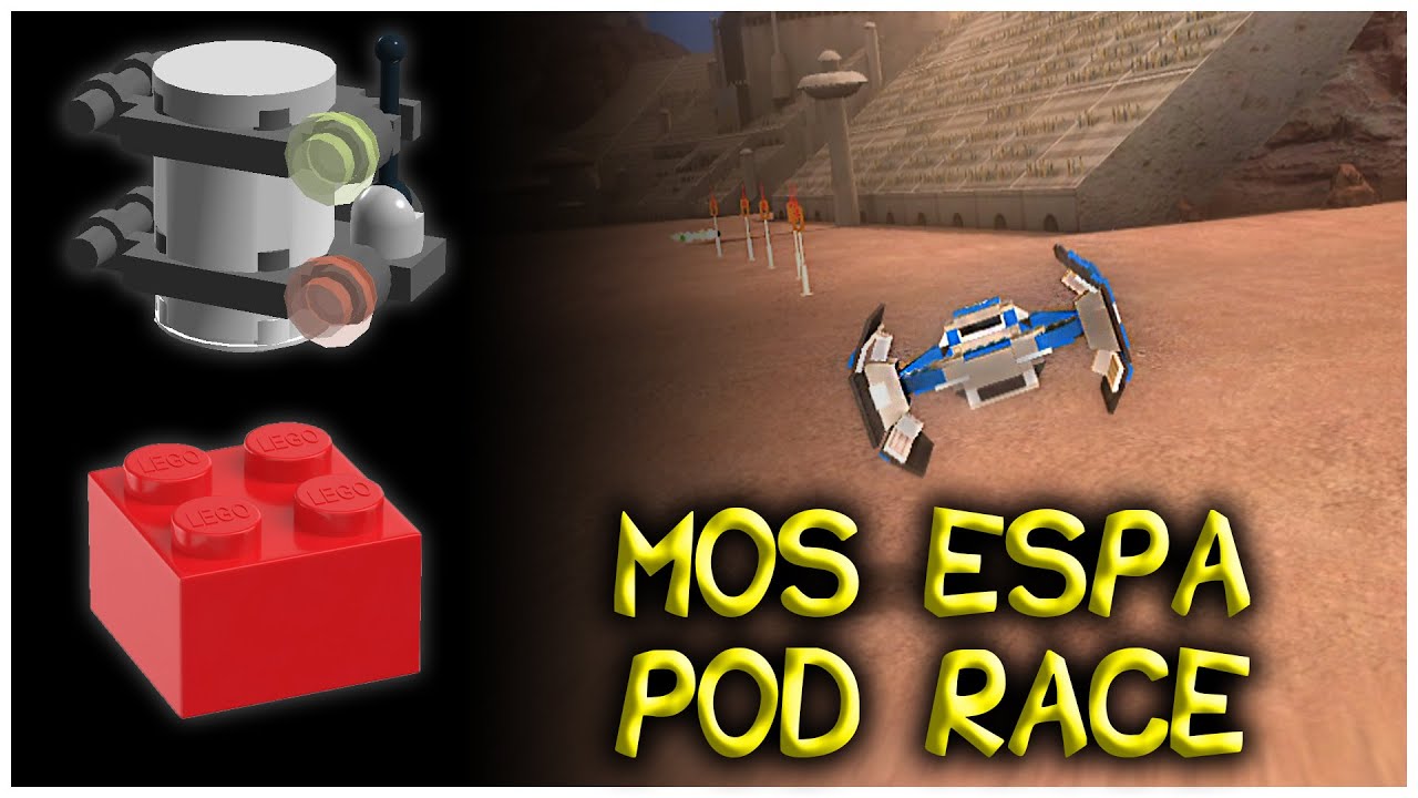 LEGO Star Wars: The Complete Saga | MOS ESPA POD RACE — мини-наборы и красный силовой блок
