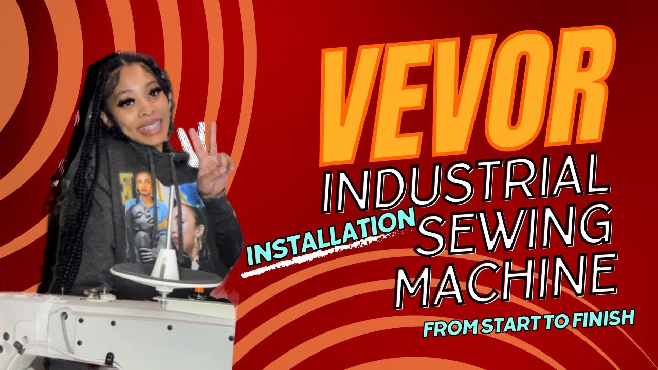 VEVOR Industrial Sewing Machine Installation (Assembly) DETAILED VIDEO | Unboxing