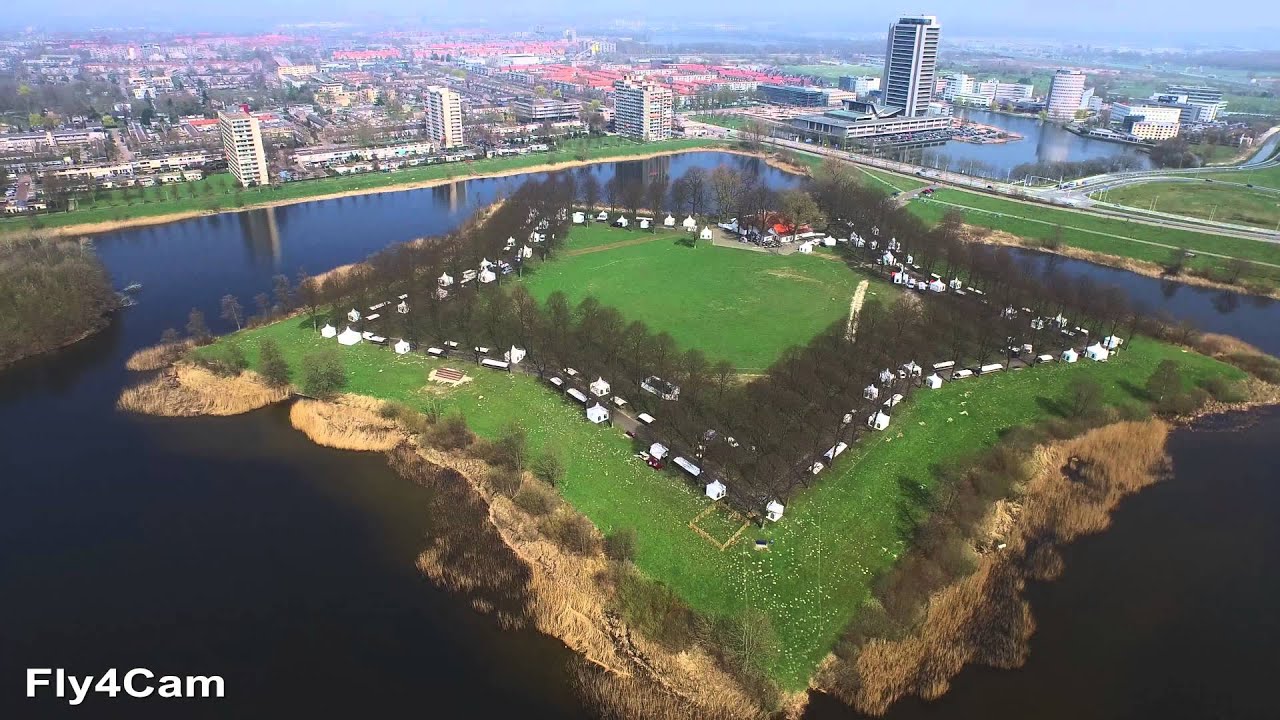 DJI Inspire 1 filmt op eerste warme dag van 2015 de skyline van Den Bosch 4K