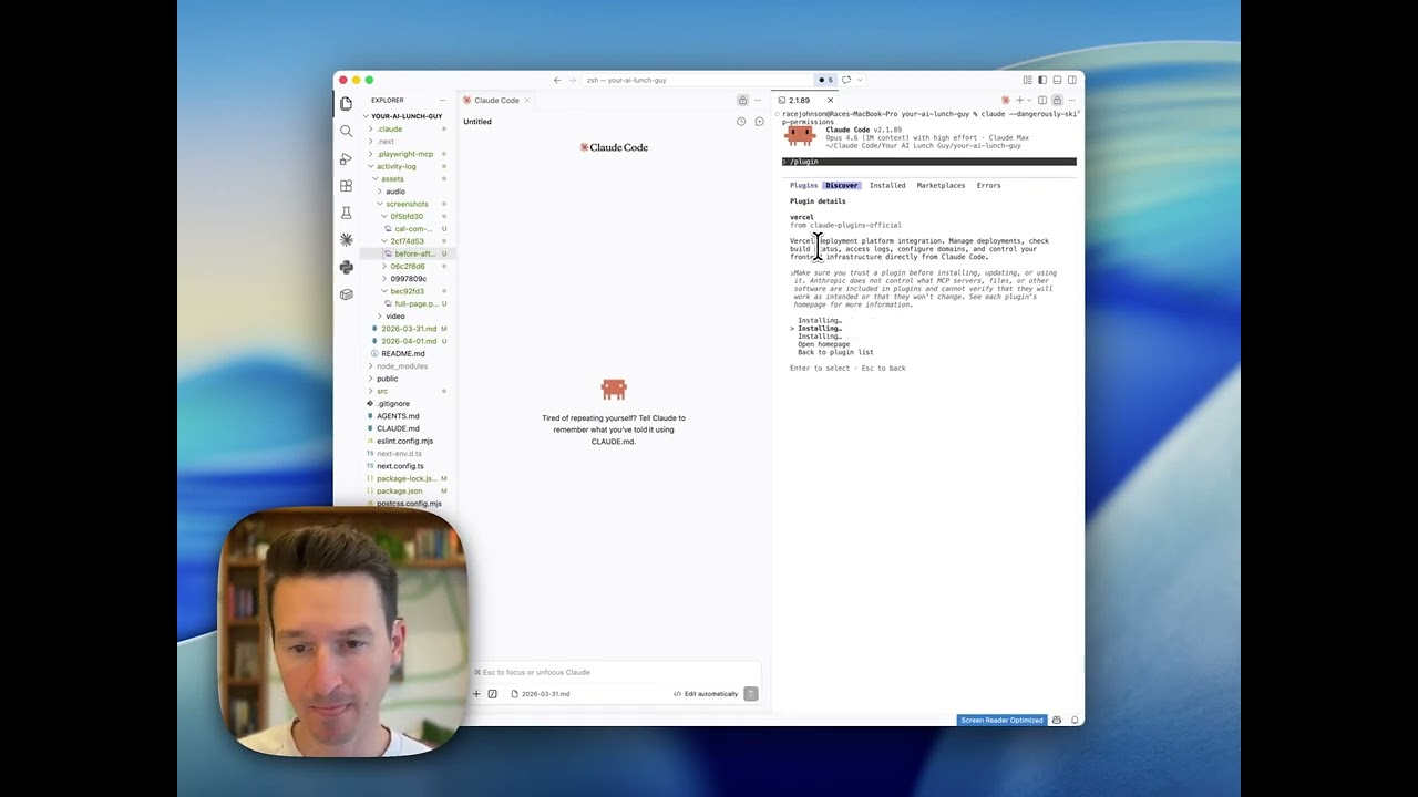 Setting up the Vercel plugin for Claude Code | Day 5