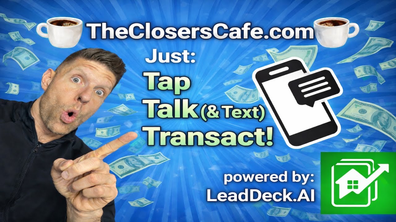 The Closer's Cafe (MORE Conversations, MORE Contracts, MORE Closings!) 1/15/26