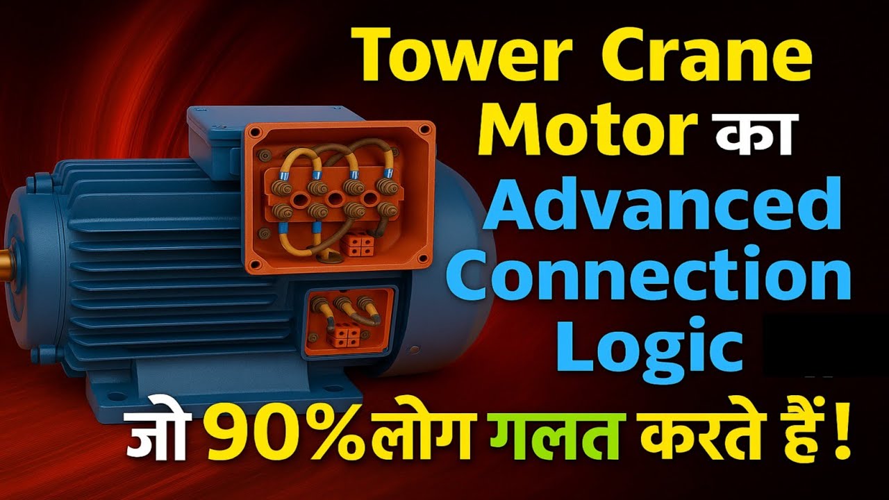 Tower Crane Hoist Motor Connection Explain in Hindi | 3 Speed Motor Connection | Tower Crane @tapan