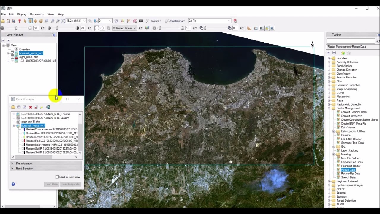 4 ENVI – Extraction spatiale en utilisant un shapefile