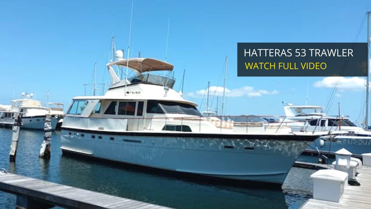 Hatteras 53 Trawler For Sale at Harbor Shoppers